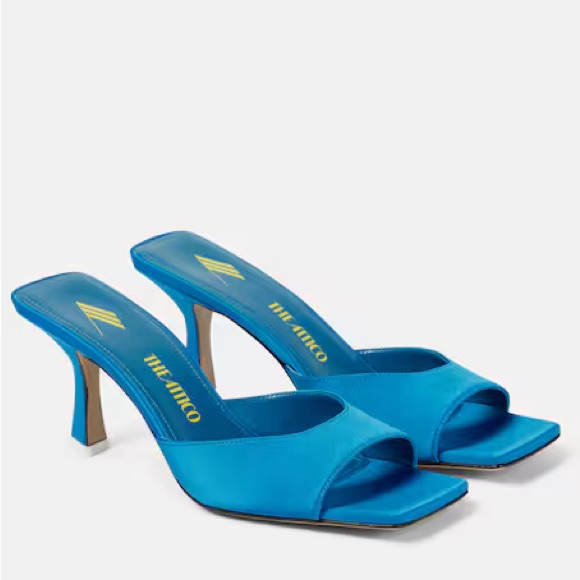 Attico Anais Square Heels Blue Size 37